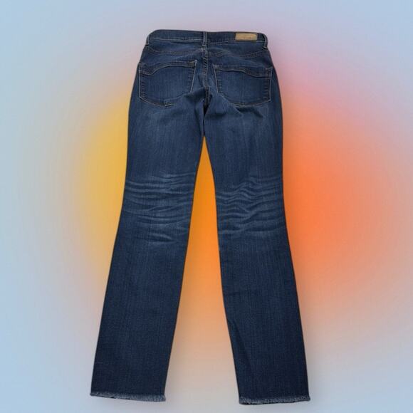 EXPRESS Women's 0 SUPER SOFT CROPPED LEGGING HIGH RISE Blue Jeans - Picture 3 of 6